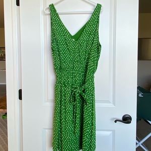 Polka Dot Fit & Flare Dress